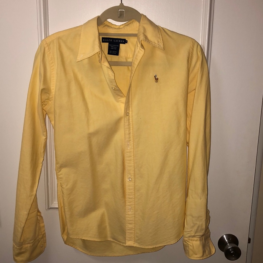 Yellow Ralph Lauren button up